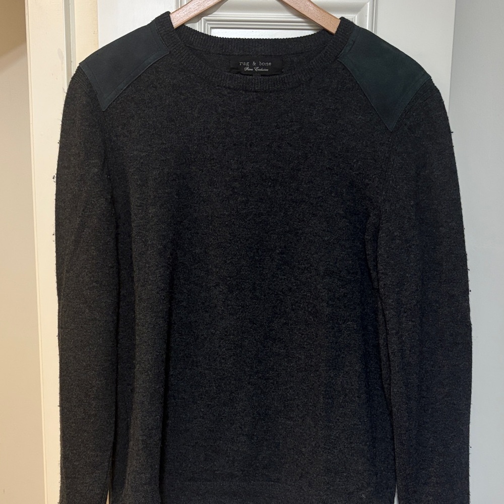 rag & bone Charcoal Crewneck Sweater